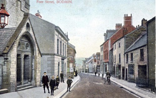 Early photograph of Fore Street, Bodmin Early photograph of Fore Street, Bodmin