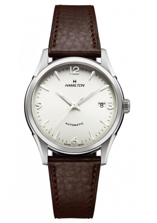 Hamilton Thin-o-matic wrist watch with brown leather strap Hamilton Thin-o-matic wrist watch with brown leather strap