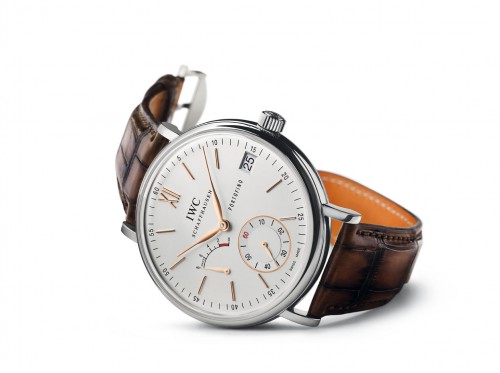 IWC Schaffhausen Portofino Hand Wound Eight Days with brown leather strap IWC Schaffhausen Portofino Hand Wound Eight Days with brown leather strap
