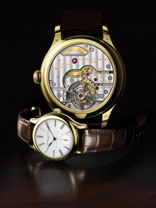 Close up of a Laurent Ferrier Galet Secret Tourbillon Double Spiral Close up of a Laurent Ferrier Galet Secret Tourbillon Double Spiral